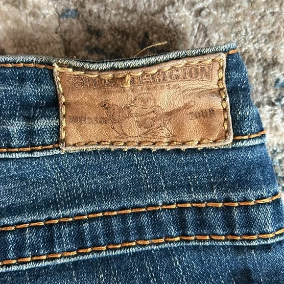 True Religion Blue Flare/boot cut. Size 26  inseam 33” - Picture 3 of 7